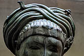 Collection of Chola bronze of the old Royal Palace, Thanjavur Tamil Nadu. Shiva as Lord of the Animals with a turban made of snakes